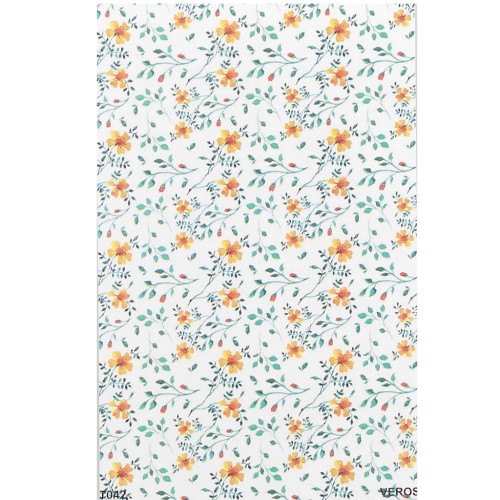 Feuille de transfert VeroS 13.5x9 cm 100% soluble pour pâte polymère - N°042 x1