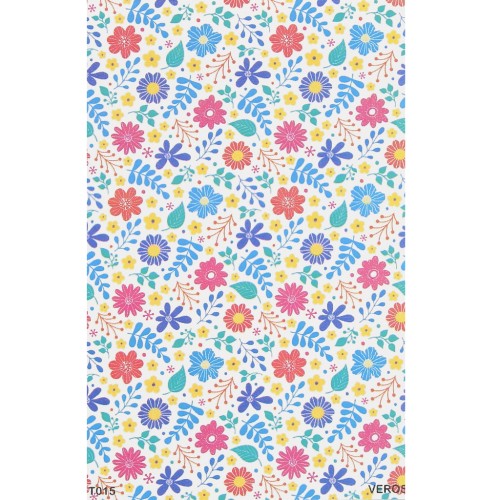 Feuille de transfert VeroS 13.5x9 cm  - papier soluble pour pâte polymère - N°015 x1