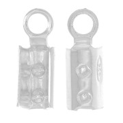 Pinces lacet pour cordon 2 mm - Fabrication européenne - Argent 925 x30