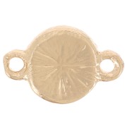 Intercalaire rond 7 mm avec strass - Doré - Rouge x1