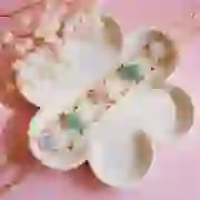 Perle trèfle facettée 13 mm en pierre gemme - Aventurine x1