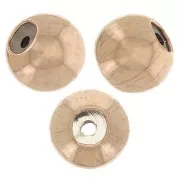 Perles stoppeur 3 mm avec un trou de 0.6 mm - Rose Gold Filled (or laminé) x4