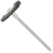 Brossette circulaire plate en soie noire 19 mm x1