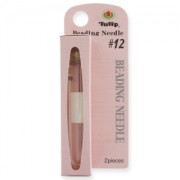 Aiguilles Tulip bout arrondi pour rocailles 15/0 0,35x47,5 mm (N°12) x2