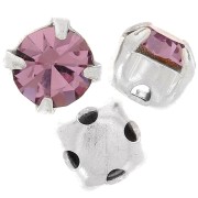 Chatons montés 4 mm Light Amethyst x10|raw }}