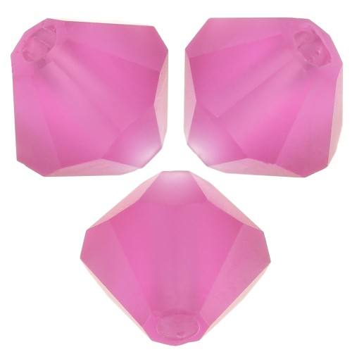 Perles toupies Preciosa - Rondelle Bead 4 mm - Fuchsia Matt x30