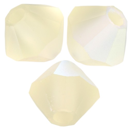 Perles toupies Preciosa - Rondelle Bead 4 mm - Jonquil AB Matt x30