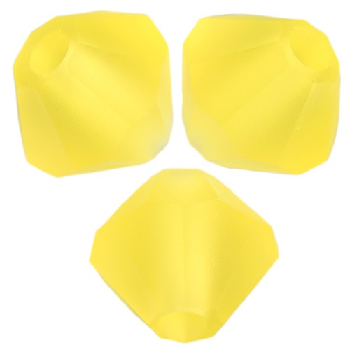 Perles toupies Preciosa - Rondelle Bead 4 mm - Citrine Matt x30