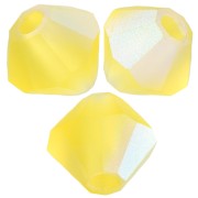 Perles toupies Preciosa - Rondelle Bead 4 mm - Citrine AB Matt x30