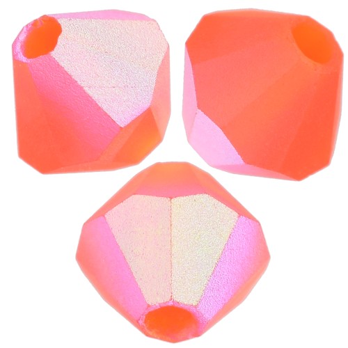 Perles toupies Preciosa - Rondelle Bead 4 mm - Hyacinth AB Matt x30