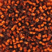Miyuki Delica 11/0 DB0601 - Dyed Siver Lined Dark Burnt Orange x8g|raw }}