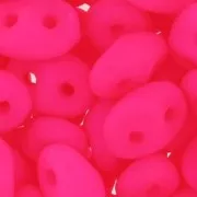 SuperDuo 2,5x5 mm Neon Pink Mat x10g