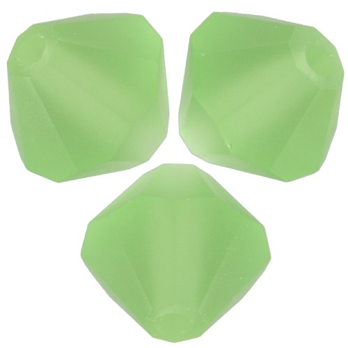 Perles toupies Preciosa - Rondelle Bead 4 mm - Peridot Matt x30