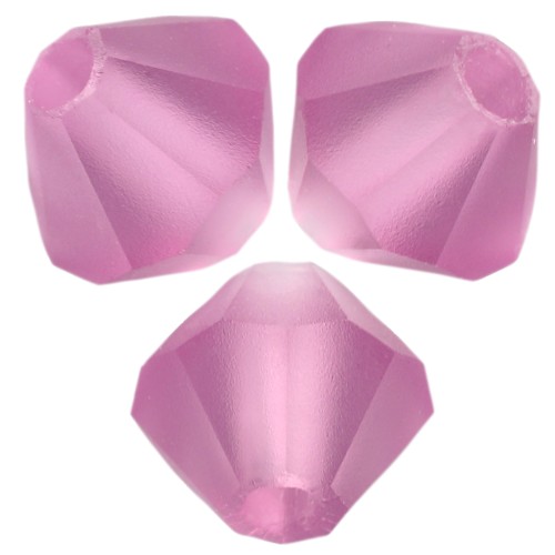 Perles toupies Preciosa - Rondelle Bead 4 mm - Amethyst Matt x30