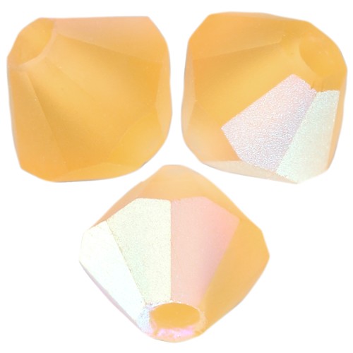 Perles toupies Preciosa - Rondelle Bead 4 mm - Topaz AB Matt x30