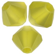 Perles toupies Preciosa - Rondelle Bead 4 mm - Olivine Matt x30