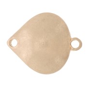 Intercalaire goutte 20x17 mm - Doré vintage x1|raw }}