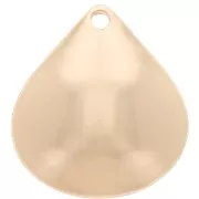 Pendentif goutte 21x19 mm - Doré x1