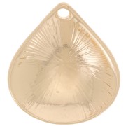 Pendentif goutte 21x19 mm - Doré x1