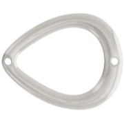 Intercalaire goutte évidé 26x21 mm - Argenté x1