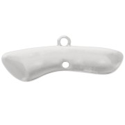 Pendentif chandelier design 30x10 mm 4 anneaux - Argenté x1