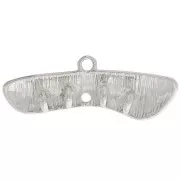 Pendentif chandelier design 30x10 mm 4 anneaux - Argenté x1