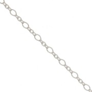 Chaîne maille fantaisie alternée (1x3) 2.2 mm en Argent 925 x1m|raw }}