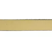 Lacet cuir 10 mm Doré x30cm