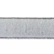 Lacet cuir 10 mm Argenté x30cm