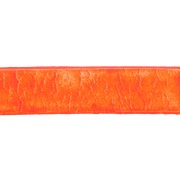 Lacet cuir 10 mm Orange Fluo x30cm|raw }}
