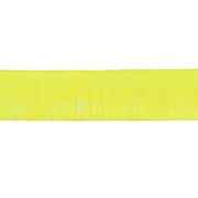 Lacet cuir 10 mm Jaune Fluo x30cm
