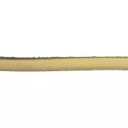 Lacet cuir 5x2 mm Doré x30cm