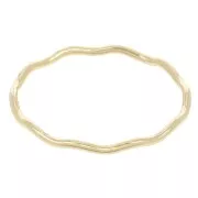 Bague fine wavy - Taille 52 - Gold filled (or laminé) x1
