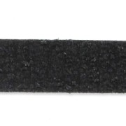 Lacet cuir texturé 10 mm Noir x30cm|raw }}