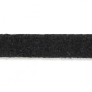 Lacet cuir texturé 5 mm Noir x30cm