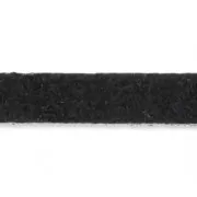 Lacet cuir texturé 5 mm Noir x30cm