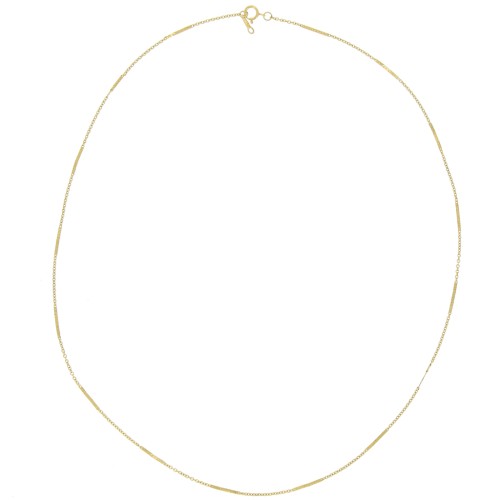 Tour de cou maille Fantaisie 1.35 mm - Gold filled (or laminé) x50cm