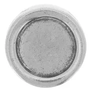 Poussoir rond à décorer pour lacet 10 mm argenté vieilli x1