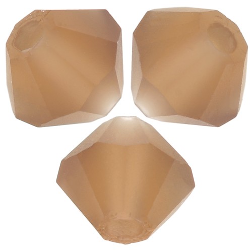 Perles toupies Preciosa - Rondelle Bead 4 mm - Smoked Topaz Matt x30