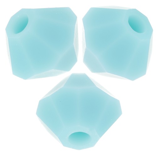 Perles toupies Preciosa - Rondelle Bead 4 mm - Turquoise Matt x30