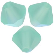 Perles toupies Preciosa - Rondelle Bead 4 mm - Caribbean Sea AB Matt x30