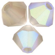 Perles toupies Preciosa - Rondelle Bead 4 mm - Black Diamond AB Matt x30