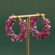 Perles toupies Preciosa - Rondelle Bead 4 mm - Emerald AB Matt x30