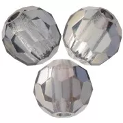 Perles rondes facettées Preciosa - Round Bead 4 mm - Crystal Valentinite x20