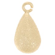 Breloque goutte diamantée 14x7 mm avec anneau ouvert - Doré x1|raw }}