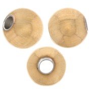 Perles rondes 4 mm - Acier inoxydable 316L Doré x100|raw }}