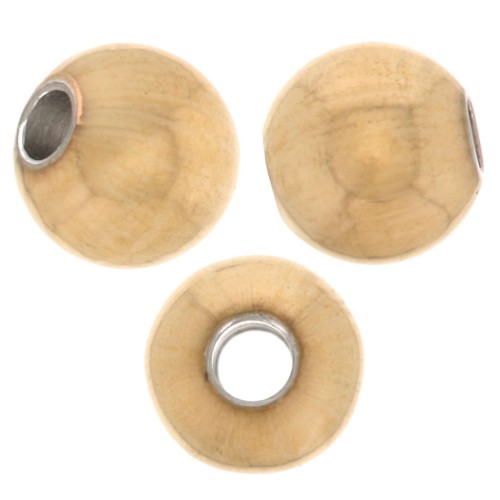 Perles rondes 4 mm - Acier inoxydable 316F Doré x100