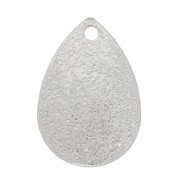 Sequin goutte effet diamanté 13.5x9 mm - Rhodié x1