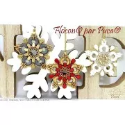 Arcos® par Puca® 5x10 mm - Snow Flake x10g