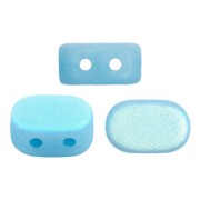 Perles en verre Lipsi® par Puca® 4x6 mm - Opaque Aqua AB Mat x10g|raw }}